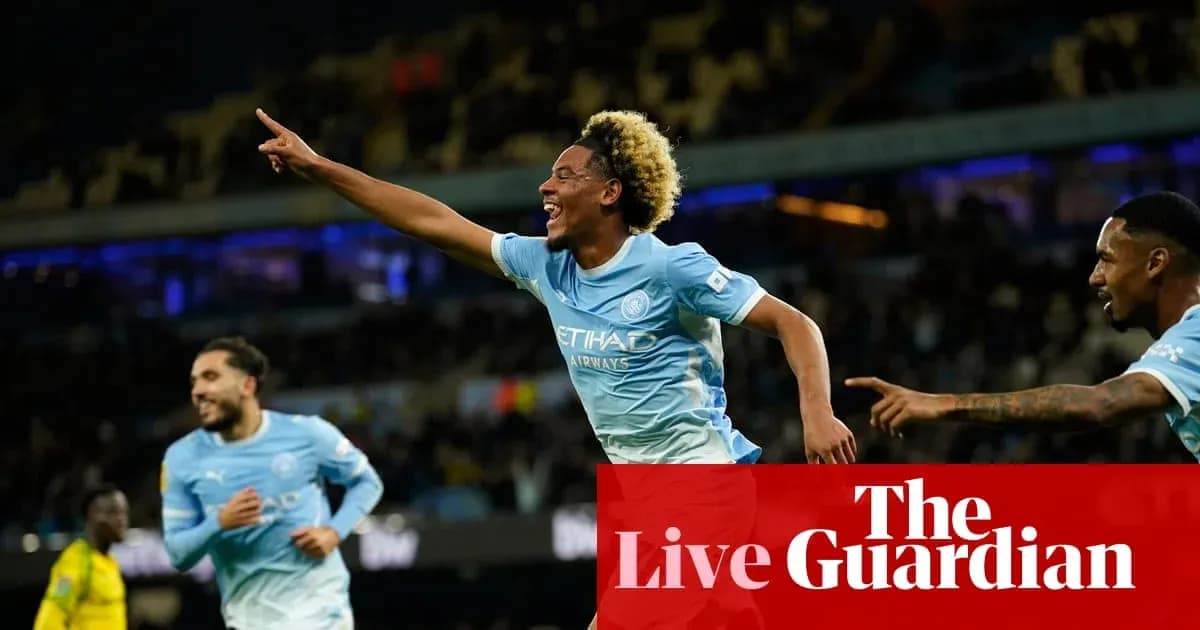 Manchester City player celebrating a goal Manchester City player celebrating a goal