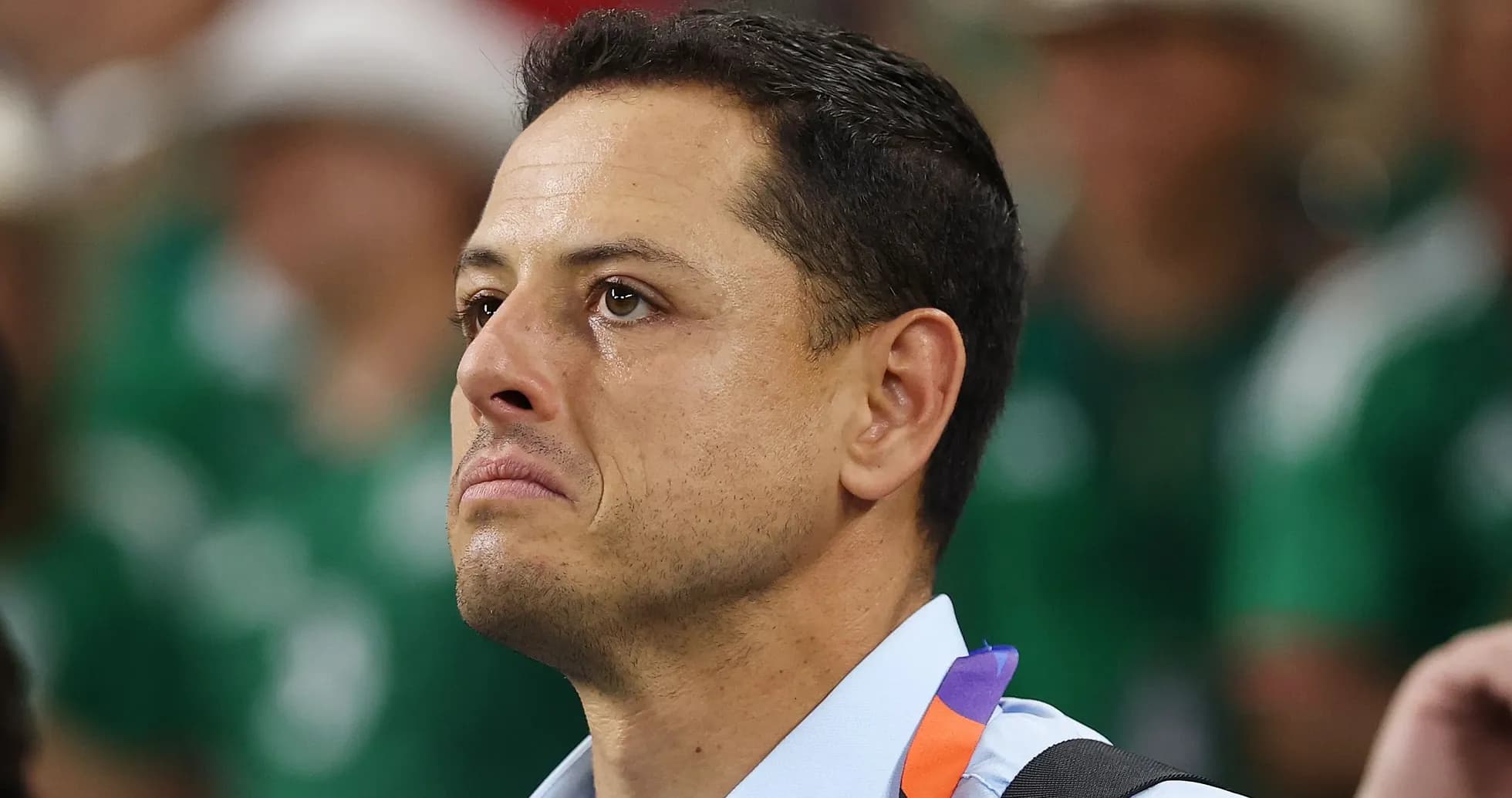 Man with a tear in a sports setting Man with a tear in a sports setting
