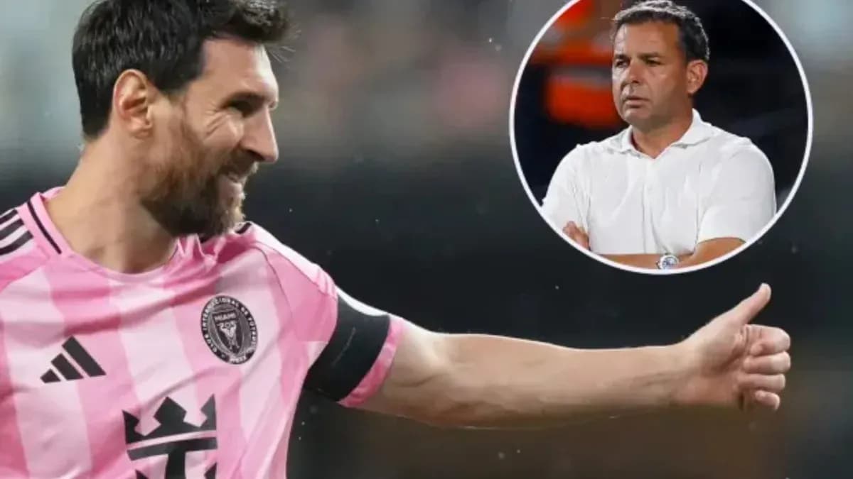 Lionel Messi celebrating during a match with Inter Miami Lionel Messi celebrating during a match with Inter Miami