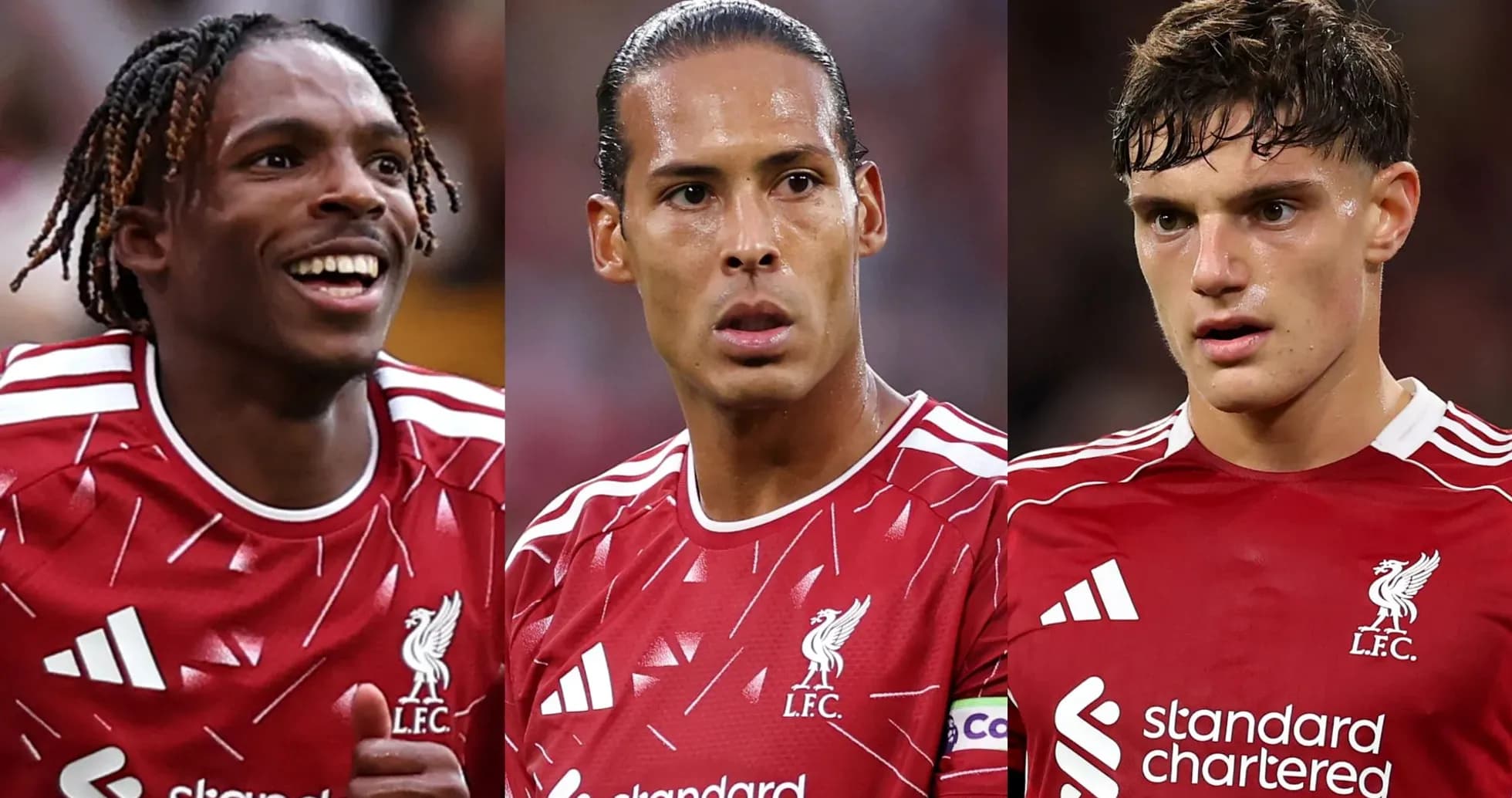 Liverpool players in red jerseys during match Liverpool players in red jerseys during match