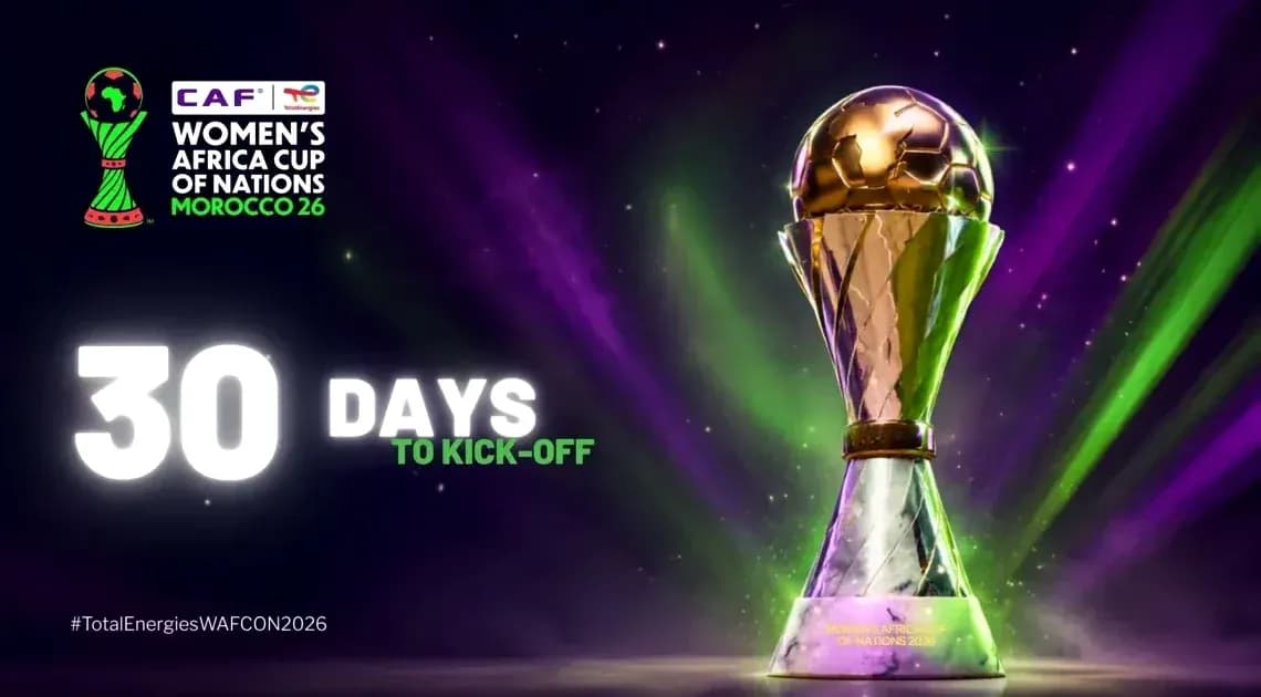 30 days to kick-off Women's Africa Cup trophy 30 days to kick-off Women's Africa Cup trophy