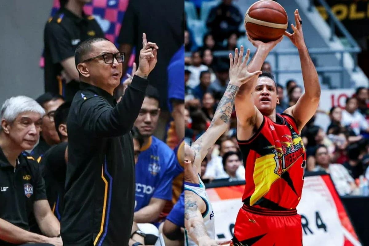 Coach directing team while player shooting basketball Coach directing team while player shooting basketball