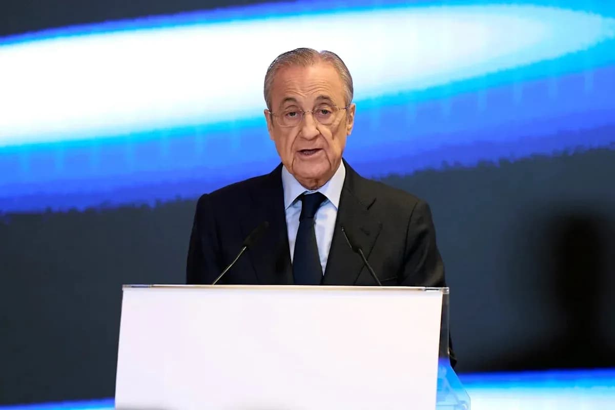 Speaker at podium during a press conference Speaker at podium during a press conference
