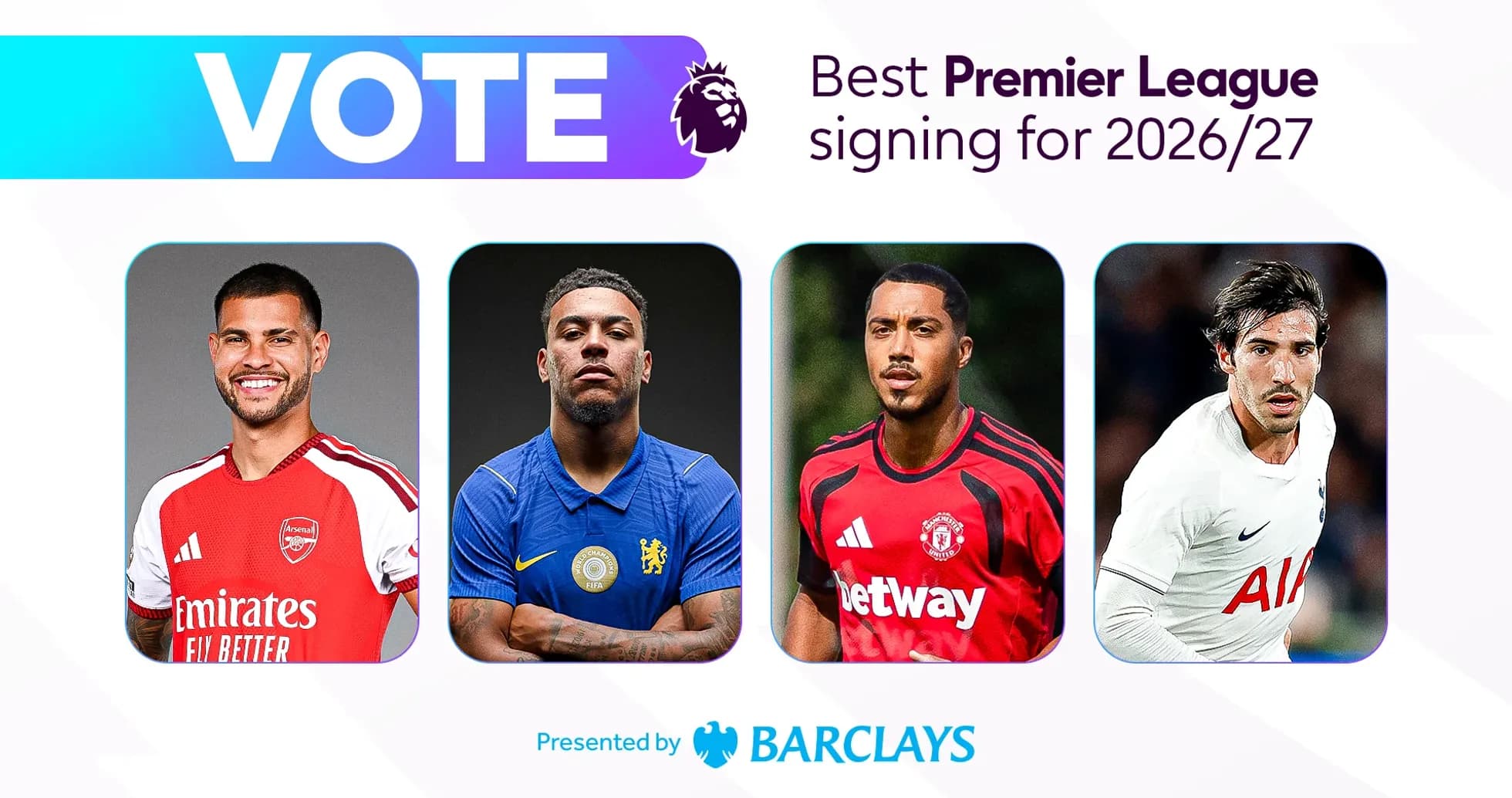 Nominees for best Premier League signing 2026/27 Nominees for best Premier League signing 2026/27