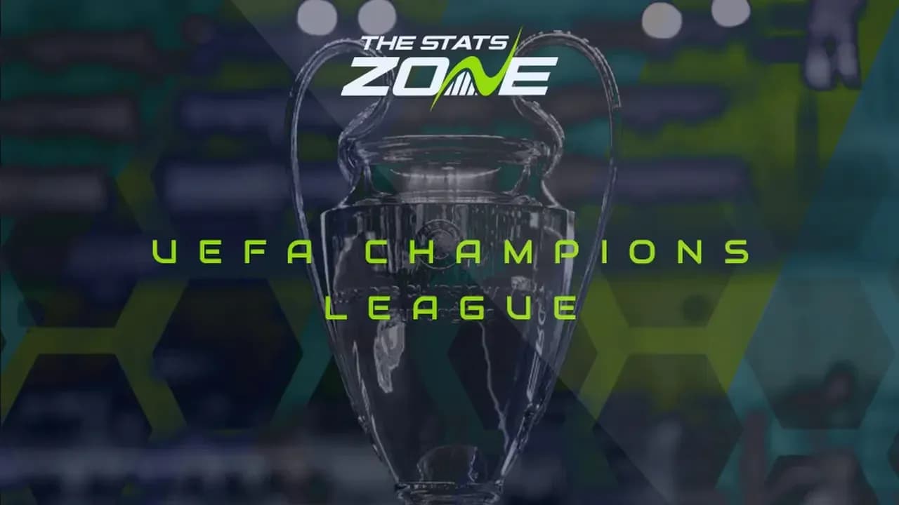 UEFA Champions League trophy with background design UEFA Champions League trophy with background design
