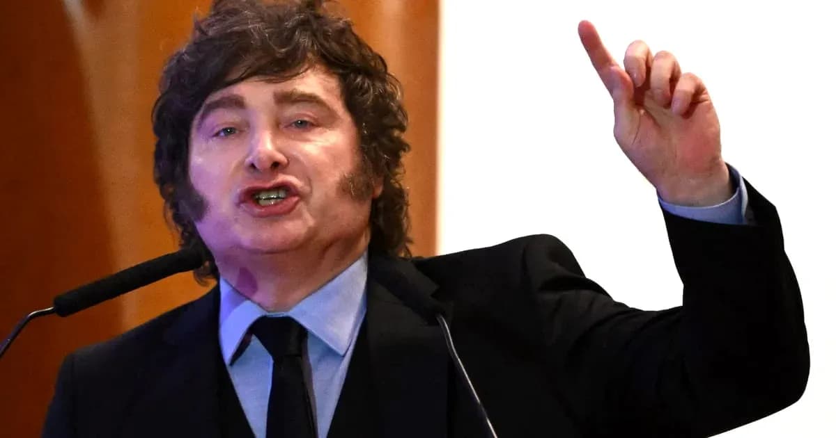 Speaker gesturing passionately at podium during event Speaker gesturing passionately at podium during event