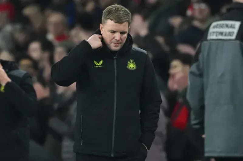 Newcastle United manager walking off the pitch Newcastle United manager walking off the pitch