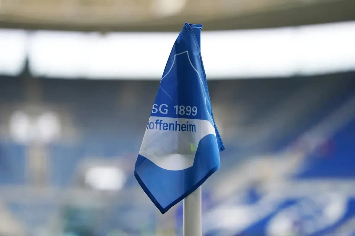 TSG 1899 Hoffenheim corner flag in stadium TSG 1899 Hoffenheim corner flag in stadium