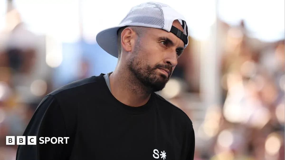 Tennis player wearing cap during match break Tennis player wearing cap during match break