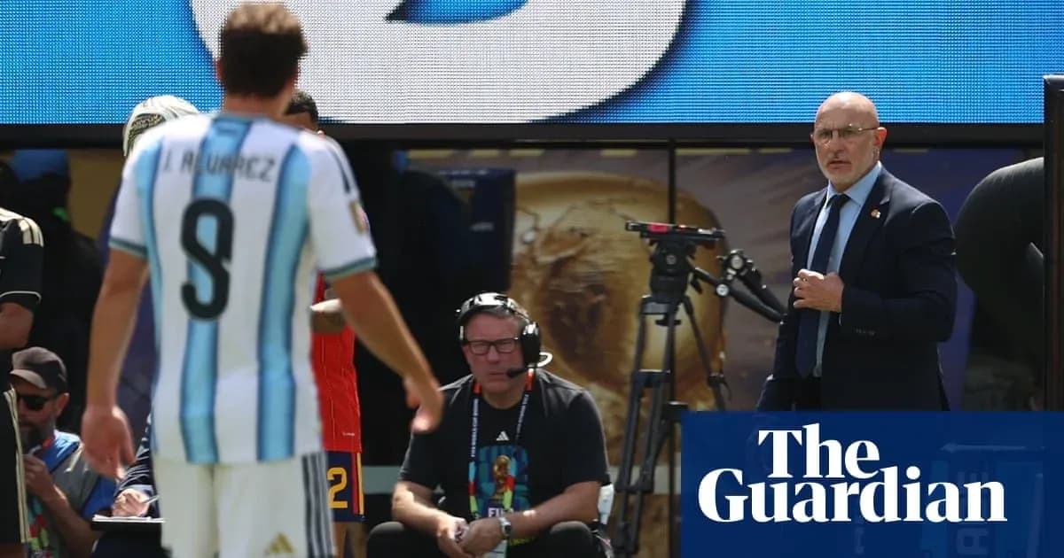 Argentina player being substituted during a match Argentina player being substituted during a match