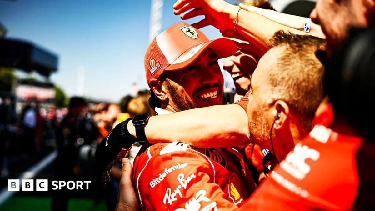 Ferrarilar jamoasi g'alaba nishonlayapti Ferrarilar jamoasi g'alaba nishonlayapti